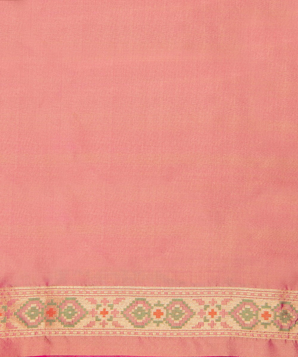 Handloom_Yellow_Pure_Katan_Silk_Banarasi_Patola_Saree_With_Pink_Border_WeaverStory_05