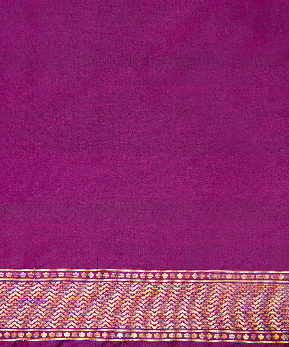 Blue_Handloom_Pure_Katan_Silk_Banarasi_Patola_Saree_With_Pink_Border_WeaverStory_05