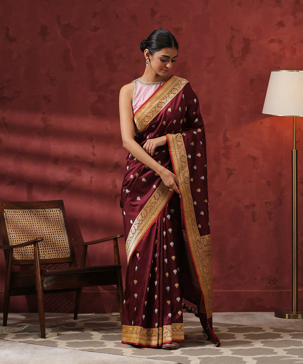 Wine_Handloom_Sona_Rupa_Pure_Katan_Silk_Banarasi_Saree_WeaverStory_02