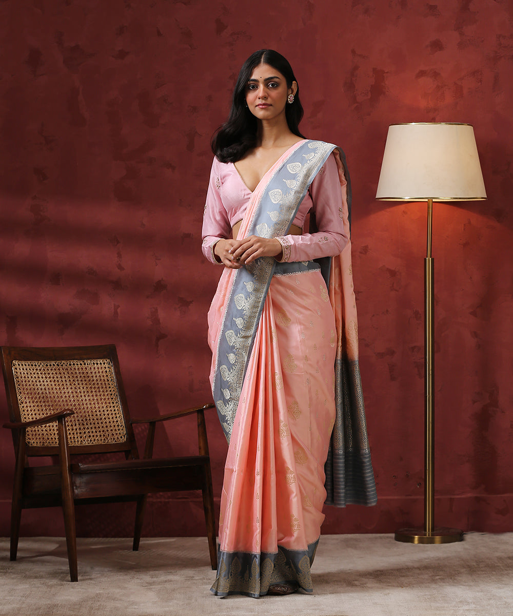 Handloom_Pink_And_Grey_Ektara_Pure_Katan_Silk_Banarasi_Saree_WeaverStory_02