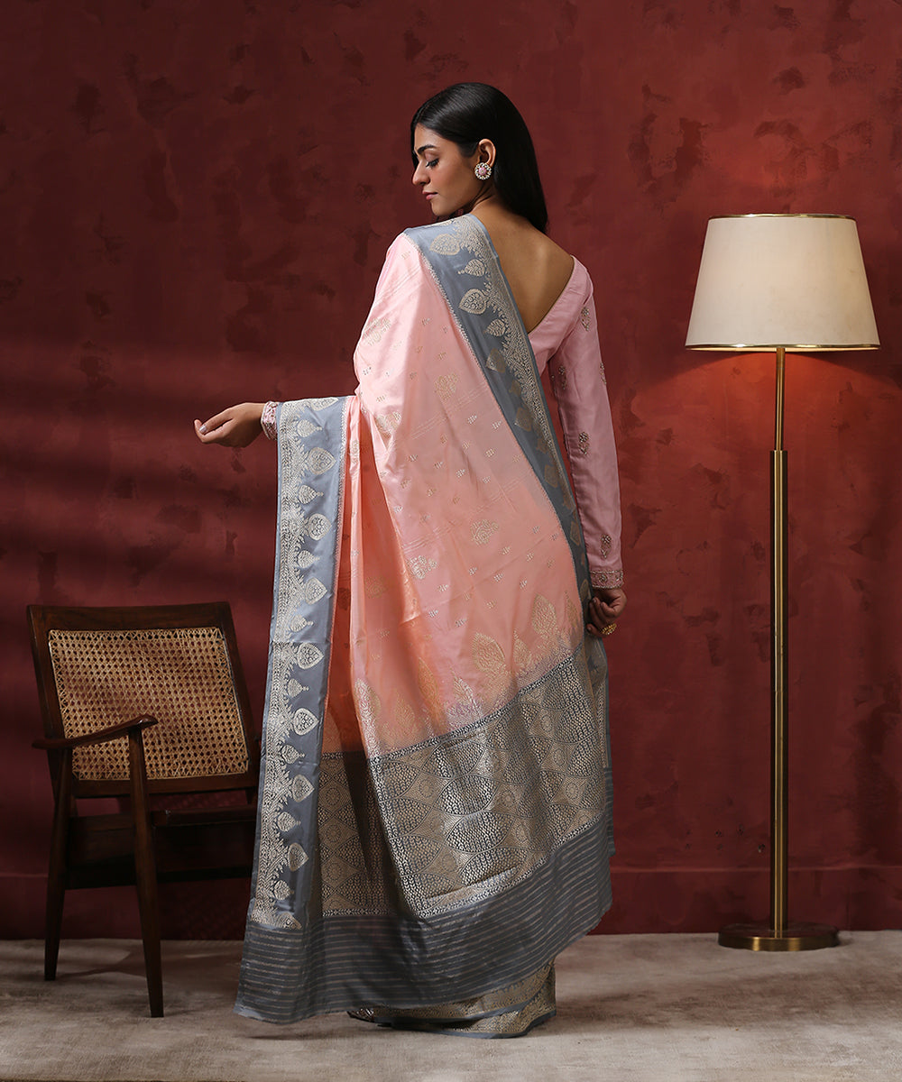 Handloom_Pink_And_Grey_Ektara_Pure_Katan_Silk_Banarasi_Saree_WeaverStory_03