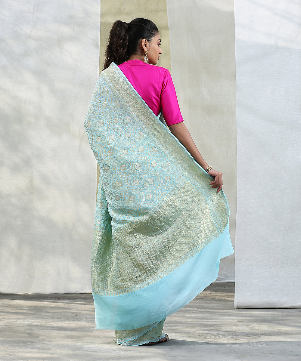 Light_Blue_Handloom_Georgette_Banarasi_Saree_with_Cutwork_Technique_WeaverStory_03