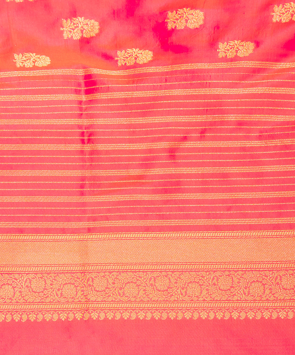 Hot_Pink_Handloom_Katan_Silk_Banarasi_Saree_With_Floral_Cutwork_Motif_WeaverStory_05