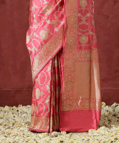 Pink_Handloom_Pure_Katan_Silk_Banarasi_Saree_with_Kadhwa_Jaal_WeaverStory_04