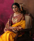 Yellow_Handloom_Pure_Silk_Kanjivaram_Saree_With_Wine_And_Gold_Border_WeaverStory_01