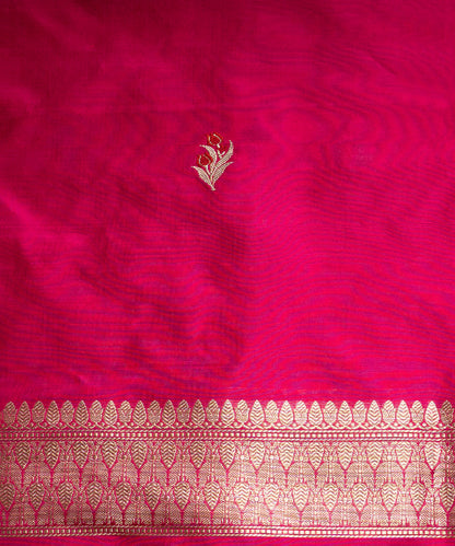 Pink_Handloom_Kimkhab_Pure_Katan_Silk_Banarasi_Saree_with_Aada_Bel_WeaverStory_05