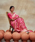 Pink_Handloom_Pure_Katan_Silk_Banarasi_Saree_With_Lotus_Flower_Motifs_WeaverStory_01