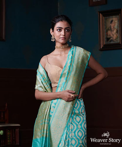 Sky_Blue_Handloom_Pure_Katan_Silk_Banarasi_Saree_With_Jangla_Design_WeaverStory_01