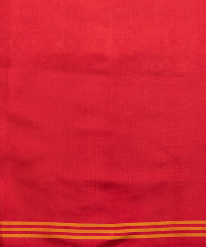 Handloom_Mustard_And_Red_Single_Ikat_Weft_Dyed_8_Ply_Mulberry_Silk_Patola_Saree_WeaverStory_05