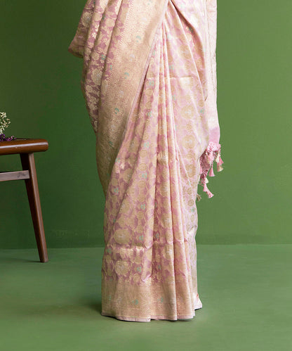 Handloom_Blush_Pink_Pure_Katan_Silk_Banarasi_Saree_With_Green_Sona_Rupa_Zari_Meenakari_WeaverStory_04