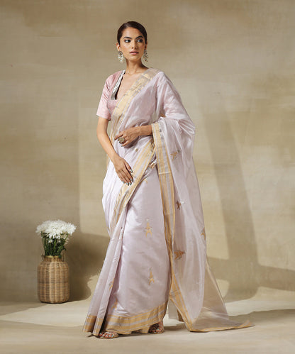 Light_Lavender_Handloom_Chanderi_Silk_Saree_With_Silver_And_Gold_Zari_Birds_And_Gold_Zari_Border_WeaverStory_02