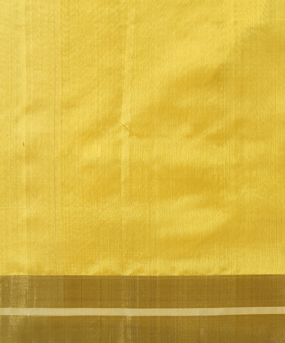 Yellow_Silk_Handloom_Chanderi_Saree_With_Small_Eknaliya_Lotus_Flower_Motifs_WeaverStory_05