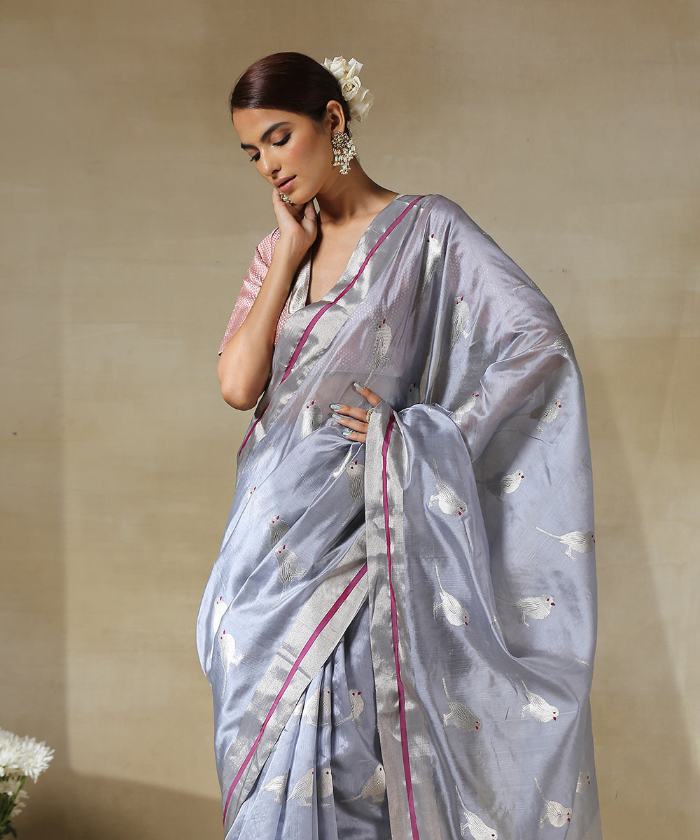 Light_Blue_Handloom_Chanderi_Silk_Saree_With_Bird_Motifs_In_Silver_Zari_WeaverStory_01