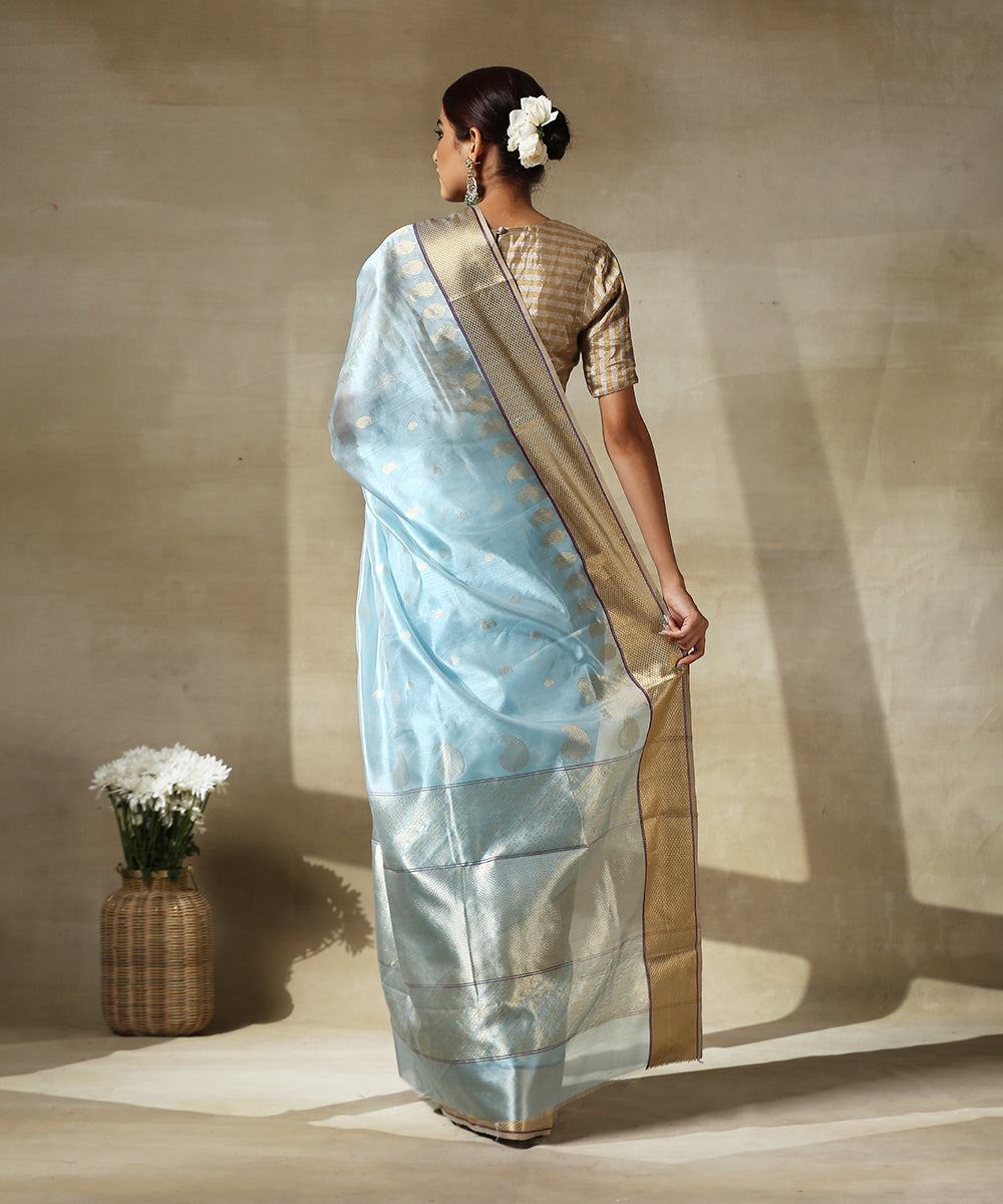 Sky_Blue_Handloom_Chanderi_Silk_Saree_With_Paisley_Woven_All_Over_And_Paisley_Border_WeaverStory_03