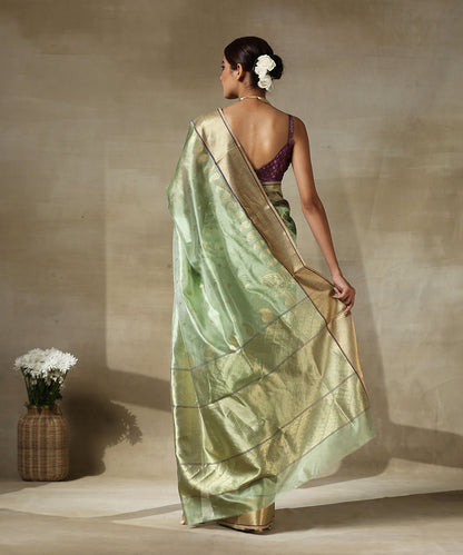 Handloom_Pista_Green_Chanderi_Silk_Saree_With_Paisley_Woven_All_Over_And_Paisley_Border_WeaverStory_03