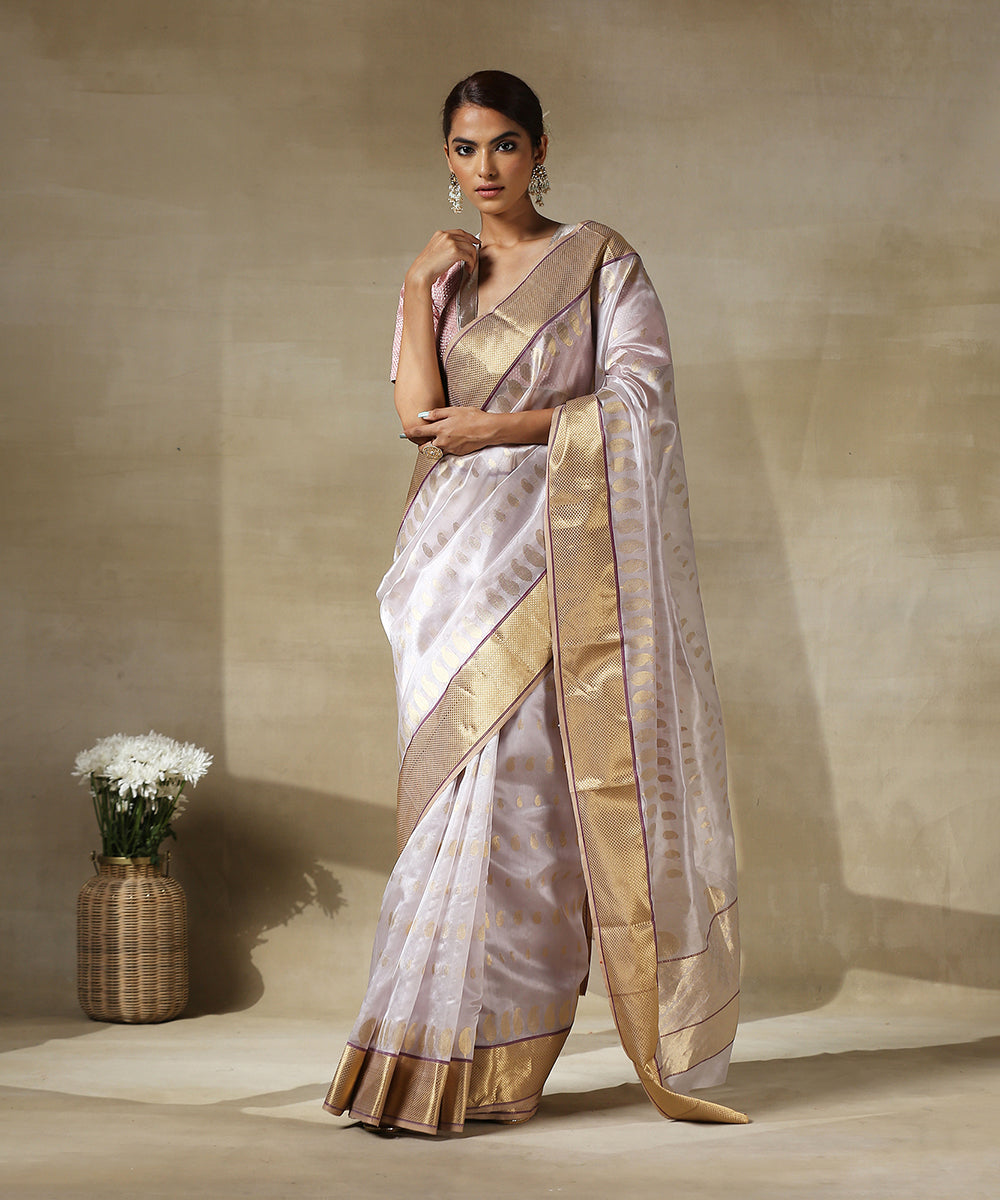 Light_Mauve_Handloom_Chanderi_Silk_Saree_With_Paisley_Woven_All_Over_And_Paisley_Border_WeaverStory_02