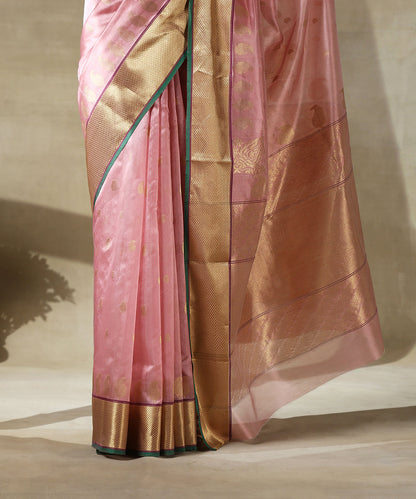 Pink_Handloom_Chanderi_Silk_Saree_With_Paisley_Woven_All_Over_And_Paisley_Border_WeaverStory_04