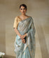 Handloom_Blue_And_Silver_Tissue_Chanderi_Saree_With_Silver_Booti_WeaverStory_01