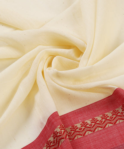 Off_White_Handloom_Cotton_Jamdani_Saree_With_Red_Border_WeaverStory_05