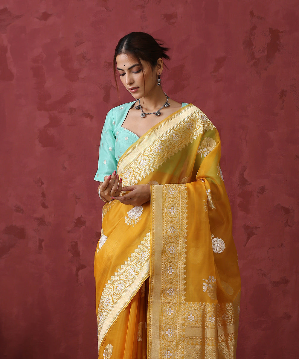 Mustard_Handloom_Sona_Rupa_Kora_Silk_Banarasi_Saree_WeaverStory_01