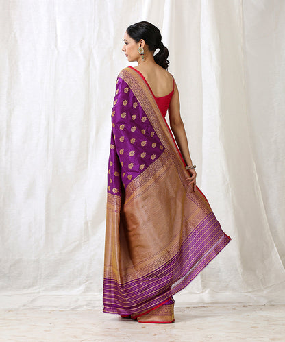 Purple_Handloom_Banarasi_Katan_Silk_Saree_With_Cutwork_Booti_WeaverStory_03