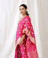 Pink_Handloom_Pure_Katan_Silk_Banarasi_Saree_with_Cutwork_Jaal_WeaverStory_01