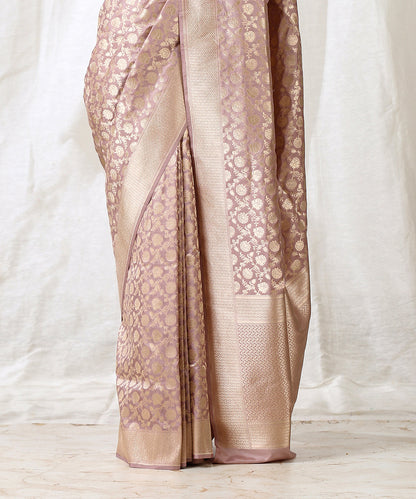 Onion_Pink_Handloom_Pure_Katan_Silk_Banarasi_Saree_with_Floral_Jaal_WeaverStory_04