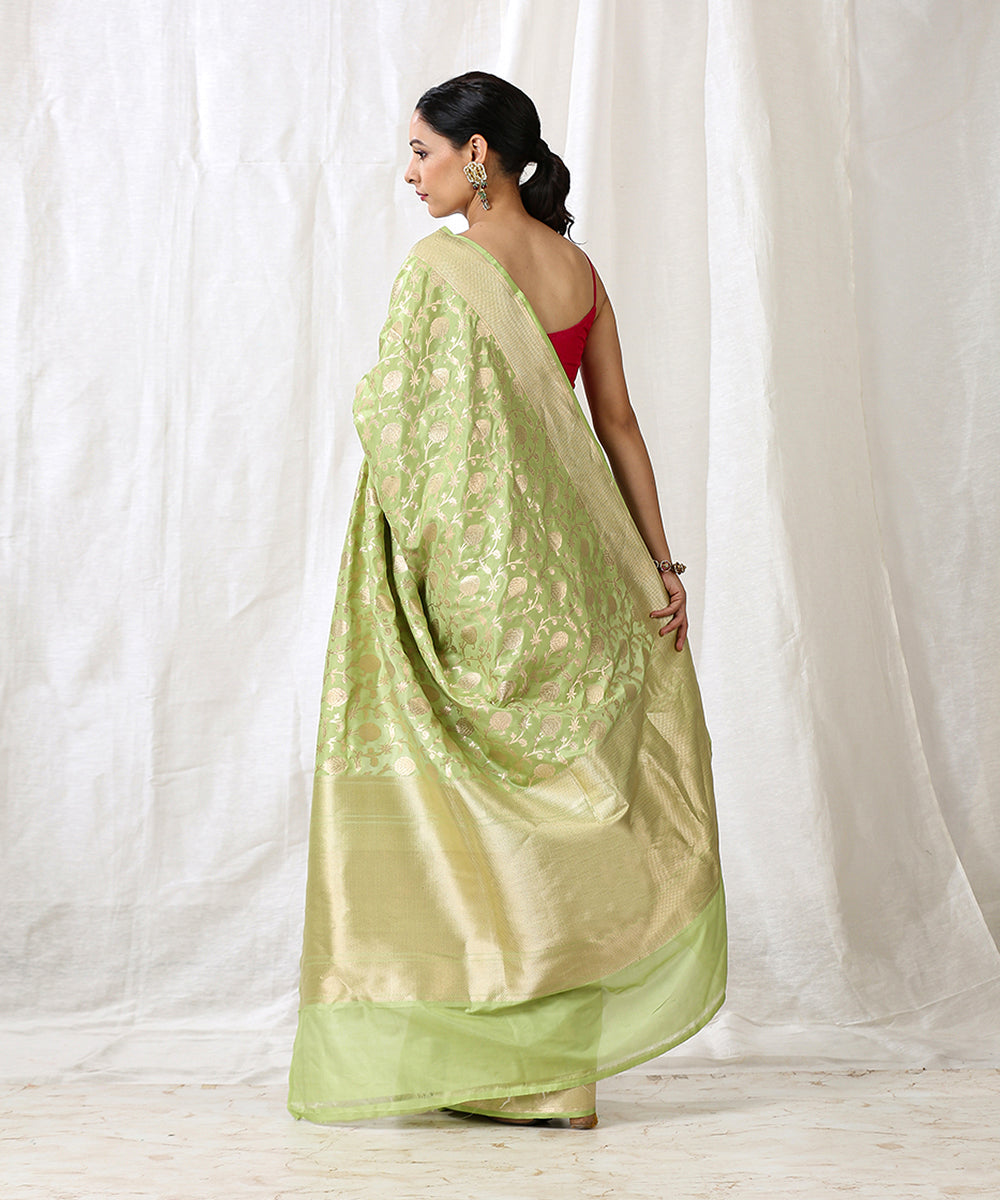 Handloom_Light_Green_Pure_Katan_Silk_Saree_with_Cutwork_Jaal_WeaverStory_03