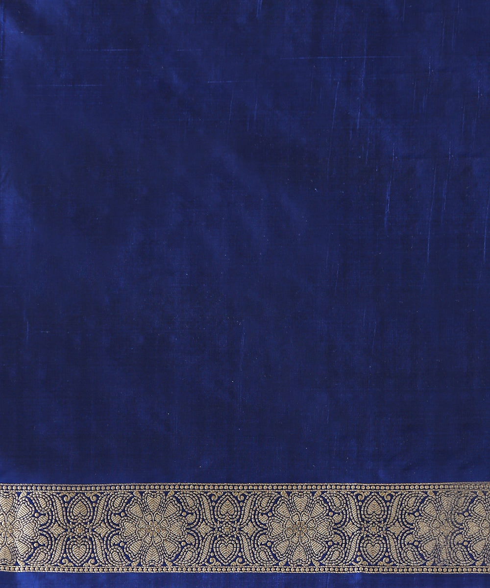 Handloom_Blue_Pure_Katan_Silk_Banarasi_Saree_with_Cutwork_Jaal_WeaverStory_05