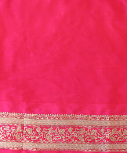 Rani_Pink_Handloom_Pure_Katan_Silk_Banarasi_Saree_with_Cutwork_Jaal_WeaverStory_05