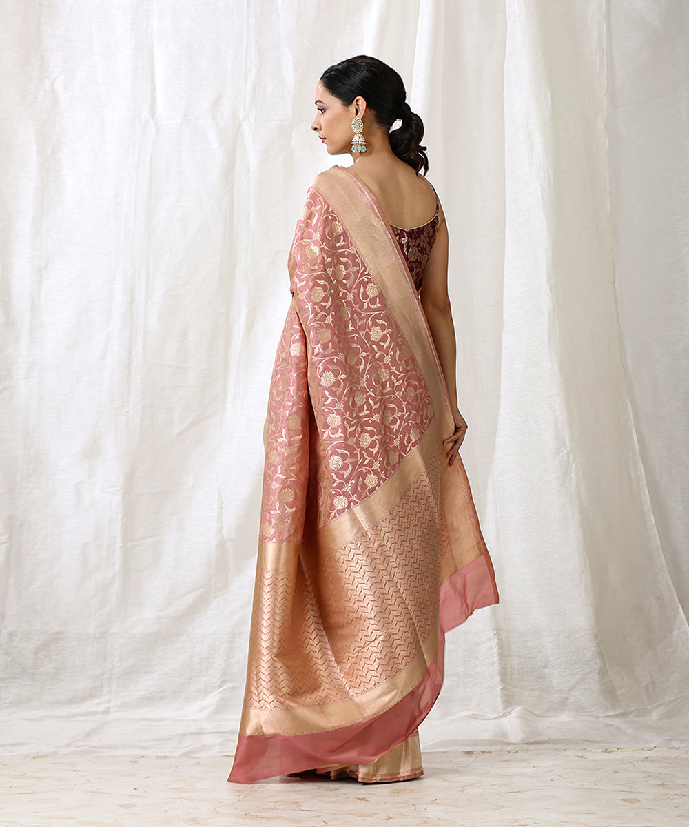 Rose_Pink_Handloom_Pure_Katan_Silk_Banarasi_Saree_with_Jangla_Design_WeaverStory_03