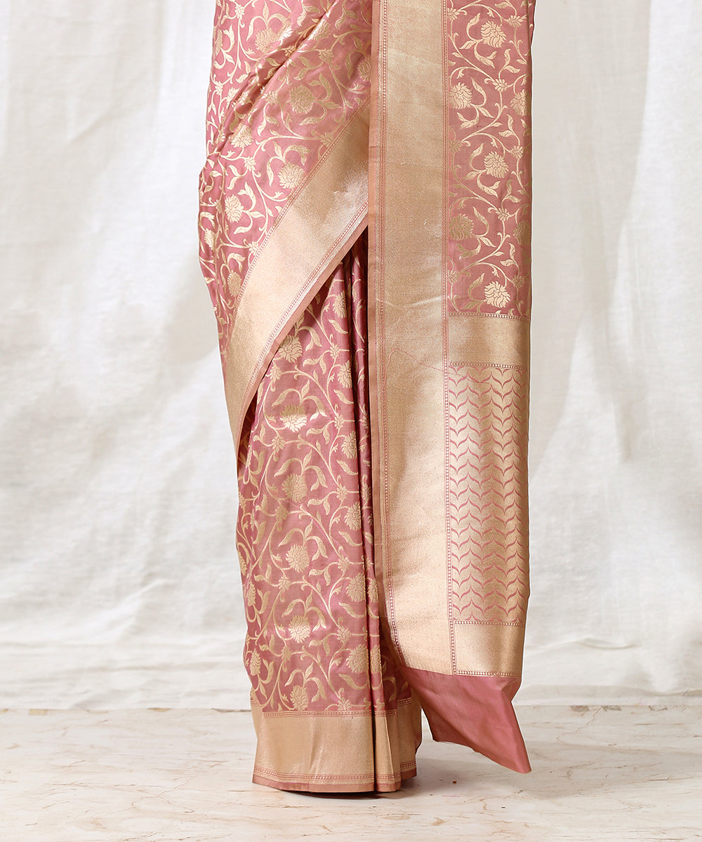 Rose_Pink_Handloom_Pure_Katan_Silk_Banarasi_Saree_with_Jangla_Design_WeaverStory_04