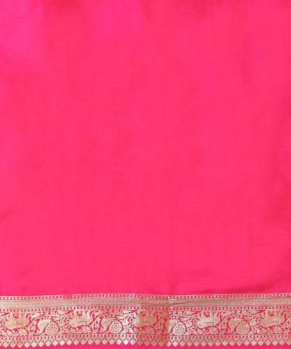 Handloom_Pink_Pure_Katan_Silk_Banarasi_Silk_Saree_With_Peacock_And_Parrot_Motifs_WeaverStory_05