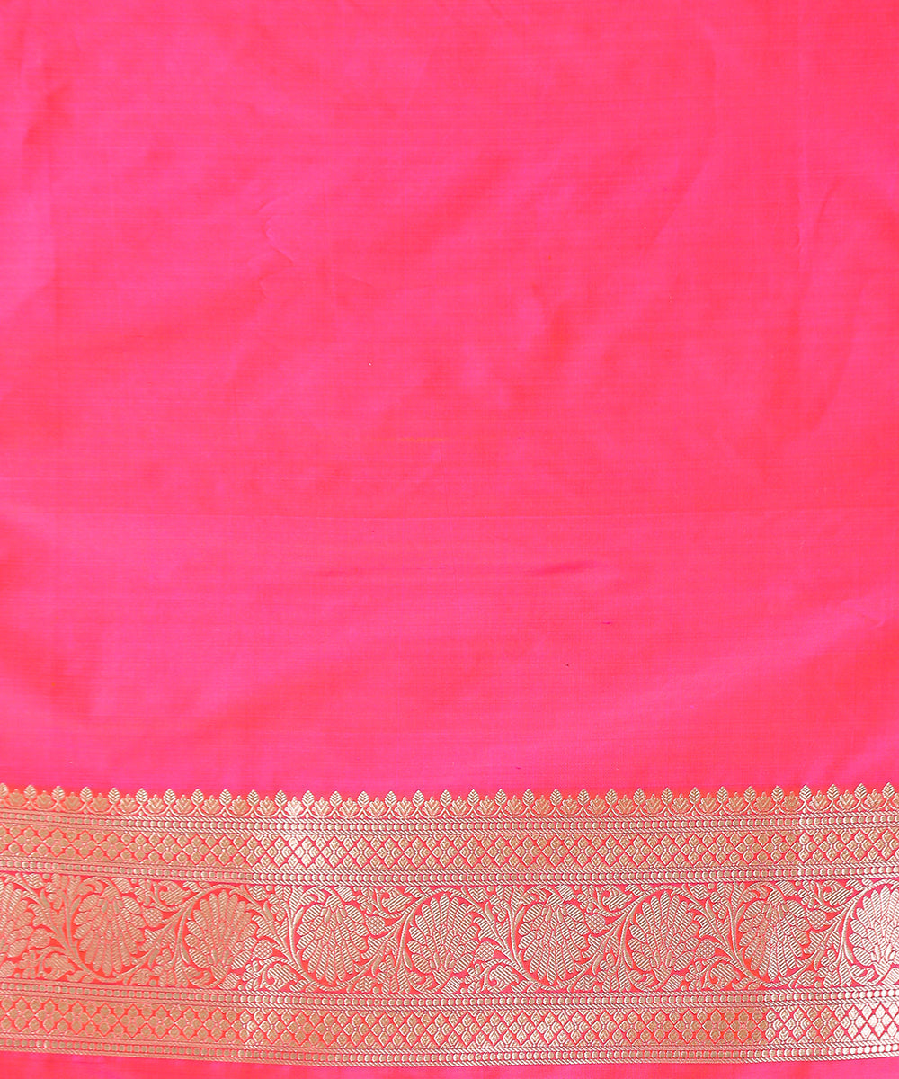 Pink_Handloom_Pure_Katan_Silk_Banarasi_Saree_with_Cutwork_Mughal_Booti_WeaverStory_05