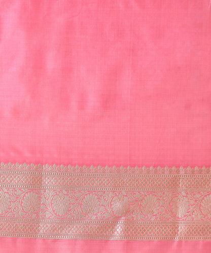 Handloom_Rose_Pink_Pure_Katan_Silk_Banarasi_Saree_with_Cutwork_Mughal_Booti_WeaverStory_05