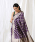 Handloom_Purple_Pure_Katan_Silk_Booti_Banarasi_Saree_With_Checkered_Border_WeaverStory_01