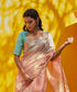 Handloom_Peach_Pure_Cotton_Chanderi_Saree_With_2_Inch_Border_WeaverStory_01