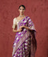Handloom_Purple_Pure_Katan_Silk_Banarasi_Saree_with_Angoor_Jaal_WeaverStory_01