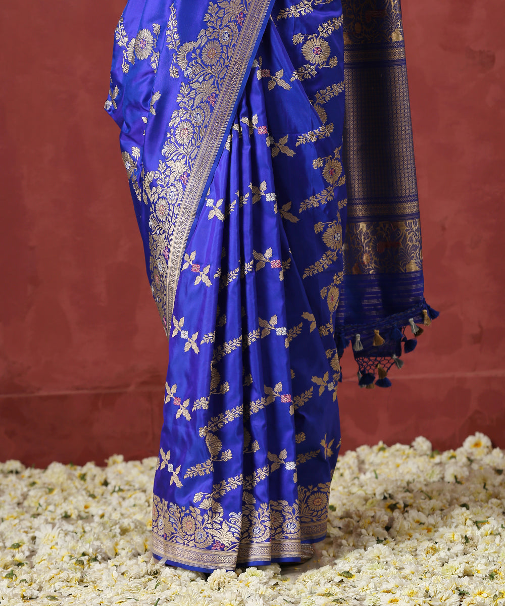 Electric_Blue_Handloom_Pure_Katan_Silk_Banarasi_Saree_With_Meenakari_WeaverStory_04