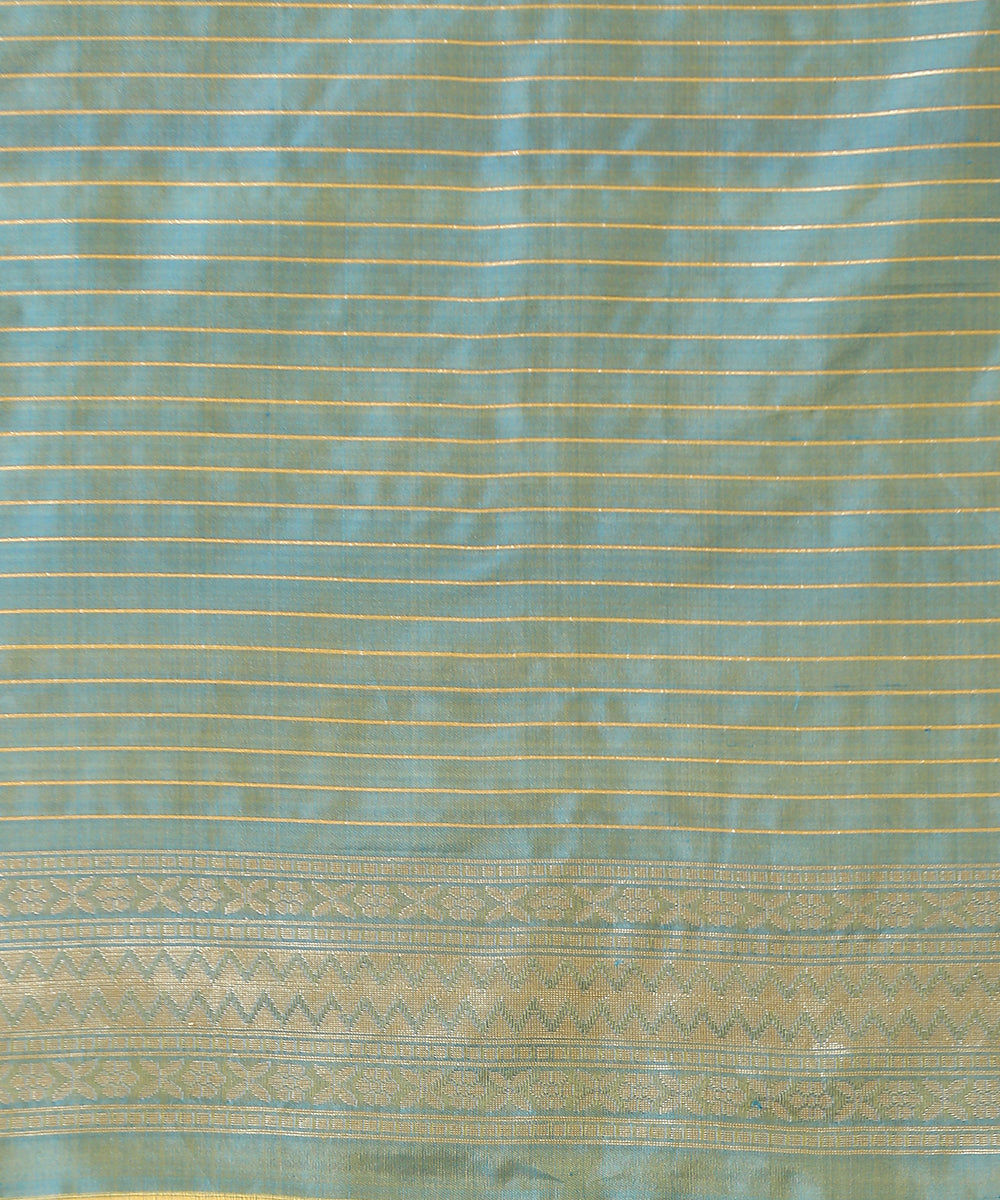 Handloom_Sea_Green_Pure_Katan_Silk_Kimkhab_Banarasi_Saree_with_Meenakari_WeaverStory_05