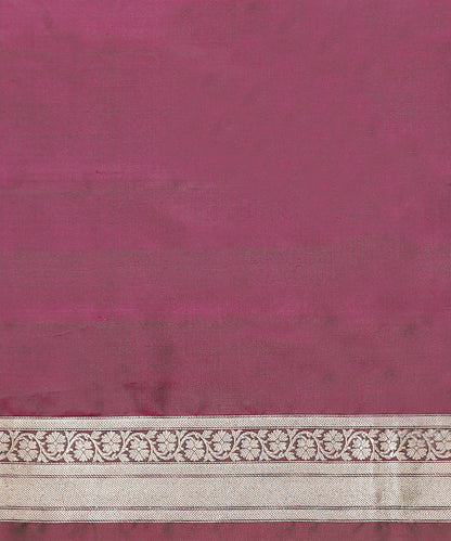 Wine_Handloom_Pure_Katan_Silk_Banarasi_Saree_With_Ginni_Booti_WeaverStory_05