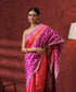 Handloom_Pink_Pure_Katan_Silk_Saree_With_Floral_Jangla_Border_WeaverStory_01