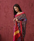 Handloom_Teal_Mulberry_Silk_Patola_Saree_With_Maroon_Border_WeaverStory_01