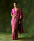 Handloom_Magenta_Pure_Malda_Silk_Banarasi_Baluchari_Saree_With_Ambi_Booti_WeaverStory_02