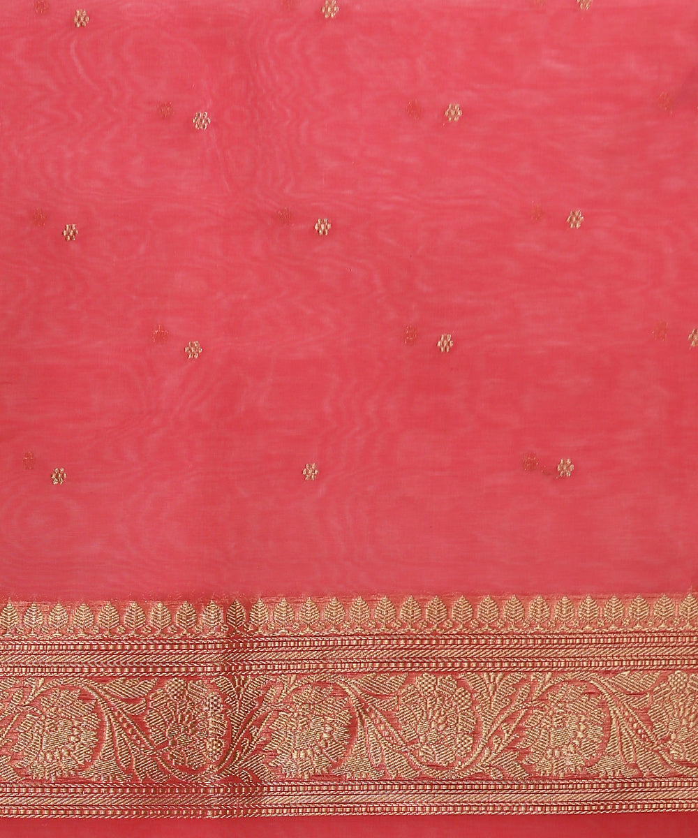 Peach_Handloom_Kora_Silk_Banarasi_Saree_With_Gold_And_Silver_Kadhwa_Booti_WeaverStory_05