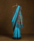 Blue_Handloom_Pure_Kosa_Silk_Saree_With_Temple_Border_And_Multicolor_Pallu_WeaverStory_01