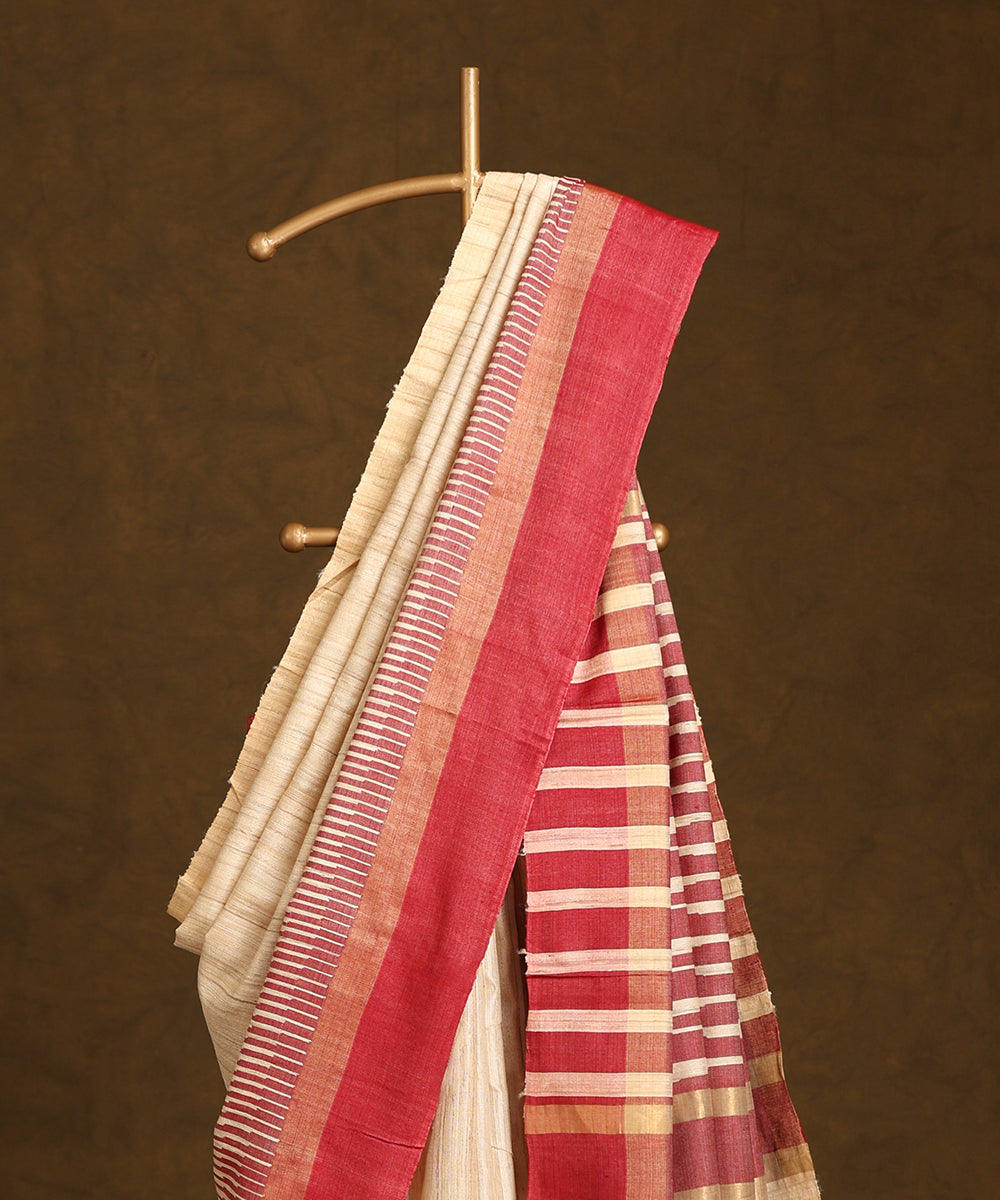 Handloom_Maroon_Pure_Kosa_Silk_Saree_WeaverStory_02