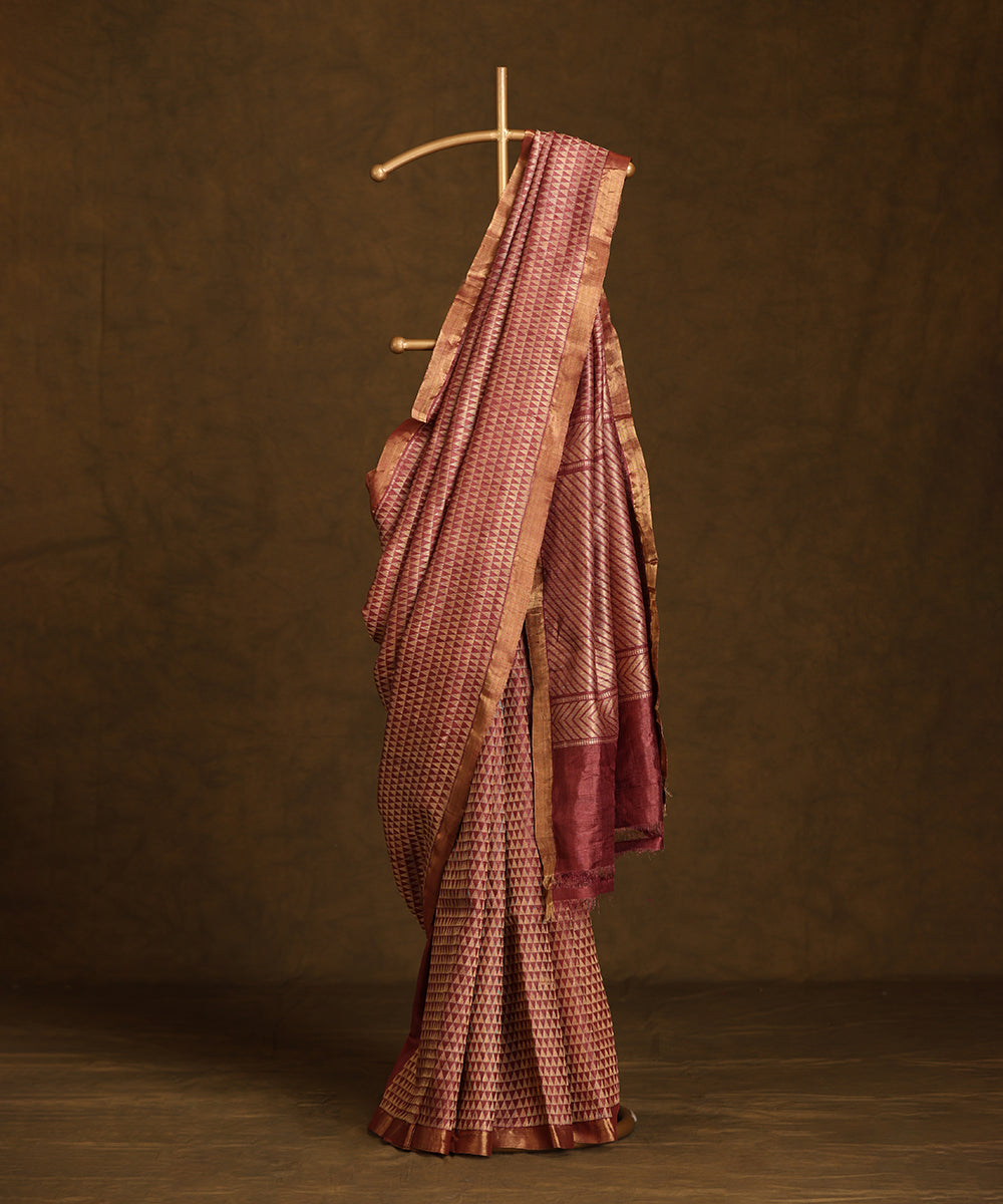 With_Handloom_Pure_Kosa_Silk_Saree_With_All_Over_Zari_Work_WeaverStory_01