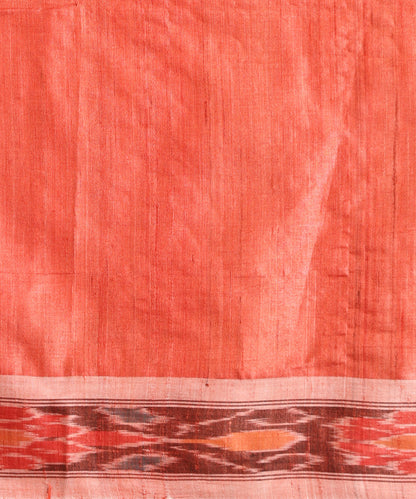 Handloom_Rust_Orange_Pure_Kosa_Silk_Saree_With_Ikat_Border_And_Palla_WeaverStory_06