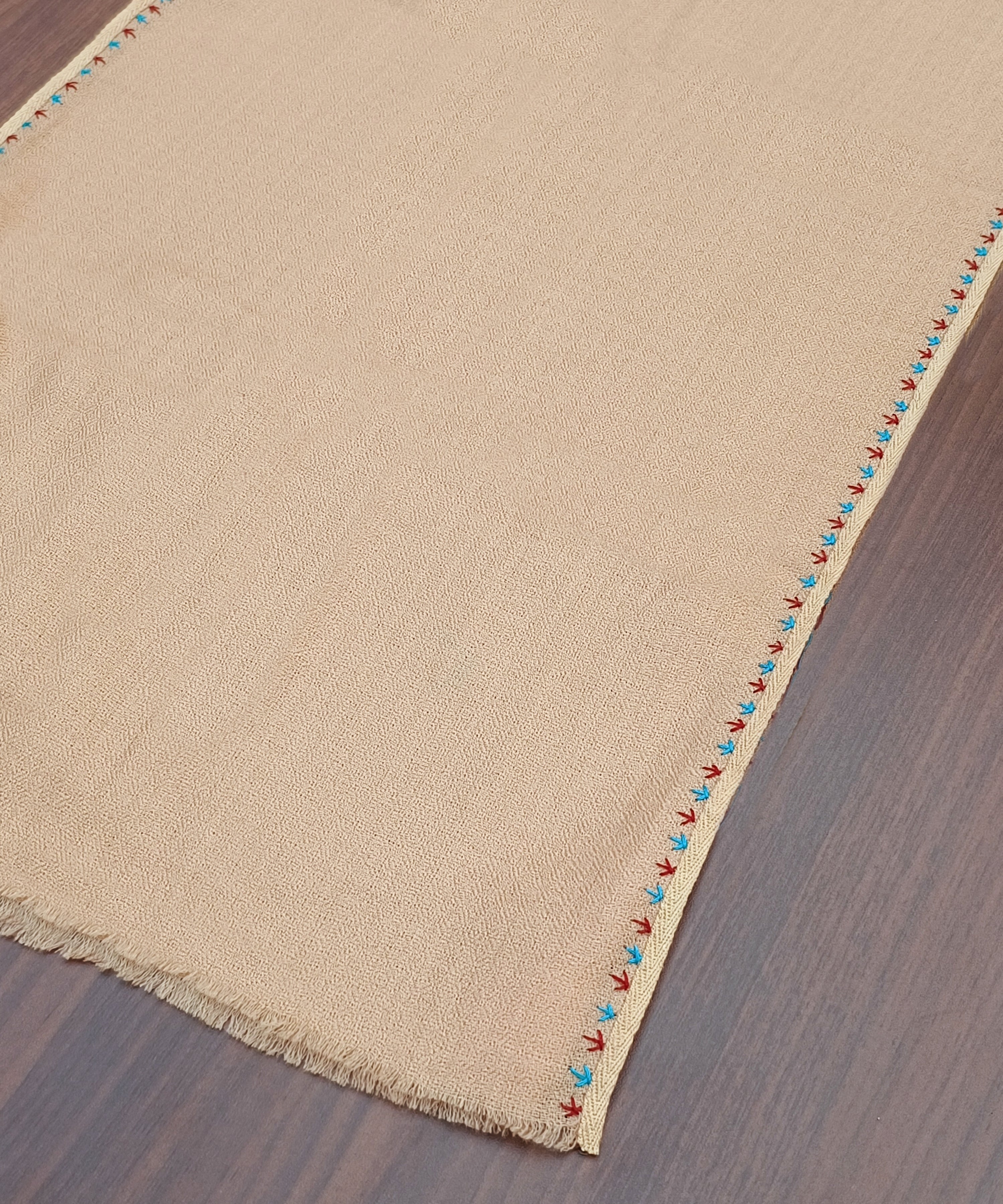 Beige_Handwoven_Pure_Pashmina_Stole_With_Beading_And_Thread_Work_Finishing_WeaverStory_03